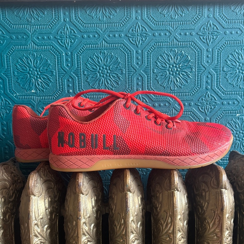Nobull Project Fire Red Camo Cross Training Shoes